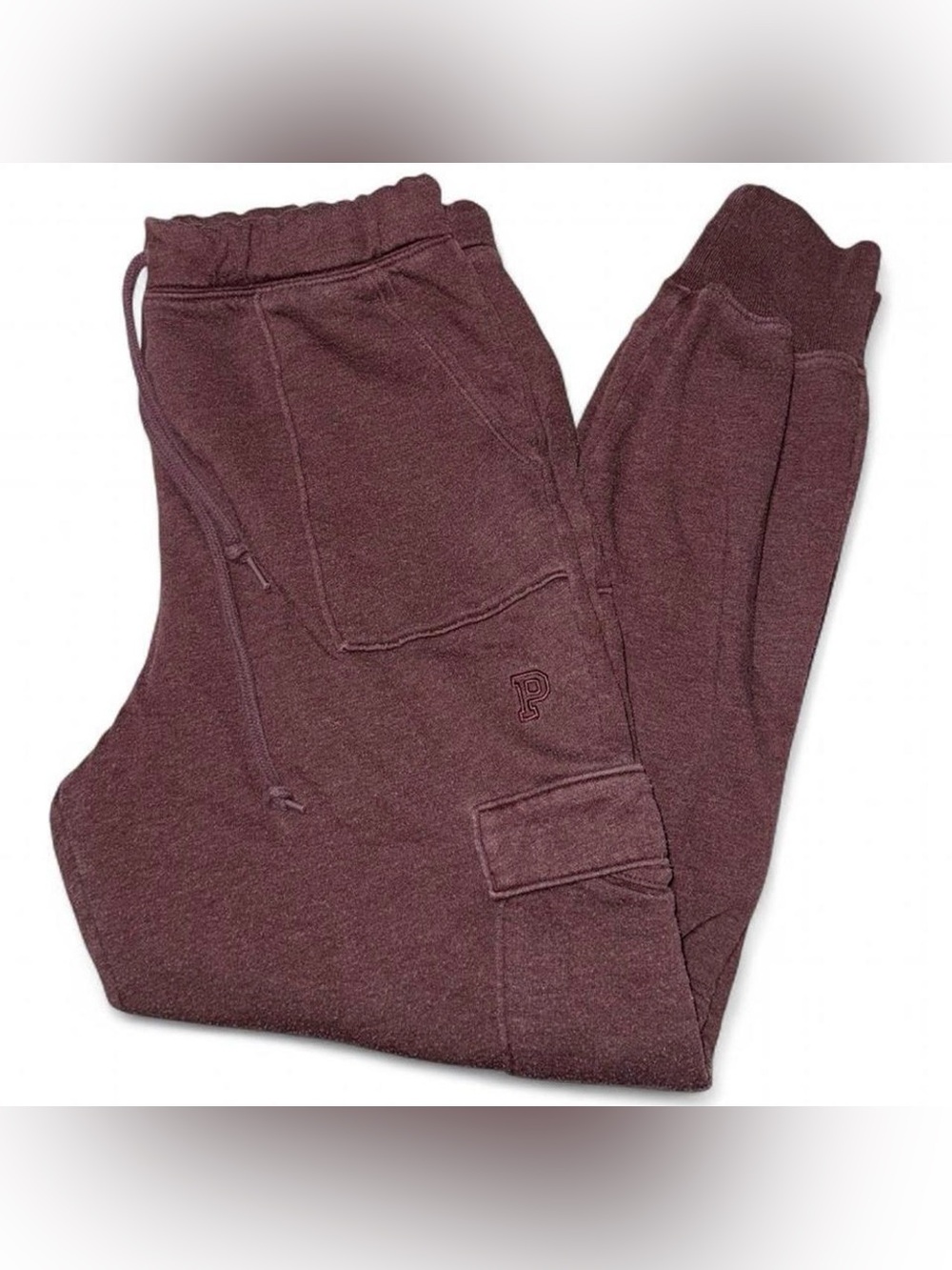 PINK Victoria's Secret Maroon/Burgundy Jogger Track Pants
